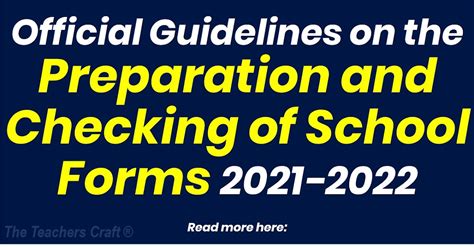 guidelines on the preparation and checking of school forms 2024|DM NO. 228, S. 2024 GUIDELINES ON THE CONDUCT OF .
